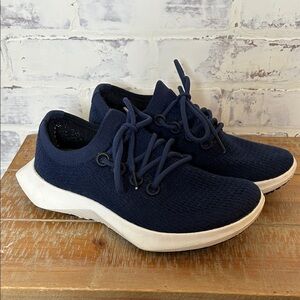 Allbirds Tree Dasher TD2 Women's SZ 7.5 Running Shoes Navy Blue Breathable Knit
